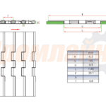 Цепь пластиковая 821-K1200 прямоходная Rexnord L0821603951